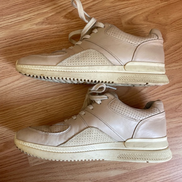 Everlane Pink Leather The Trainer Sneaker - Picture 4 of 11